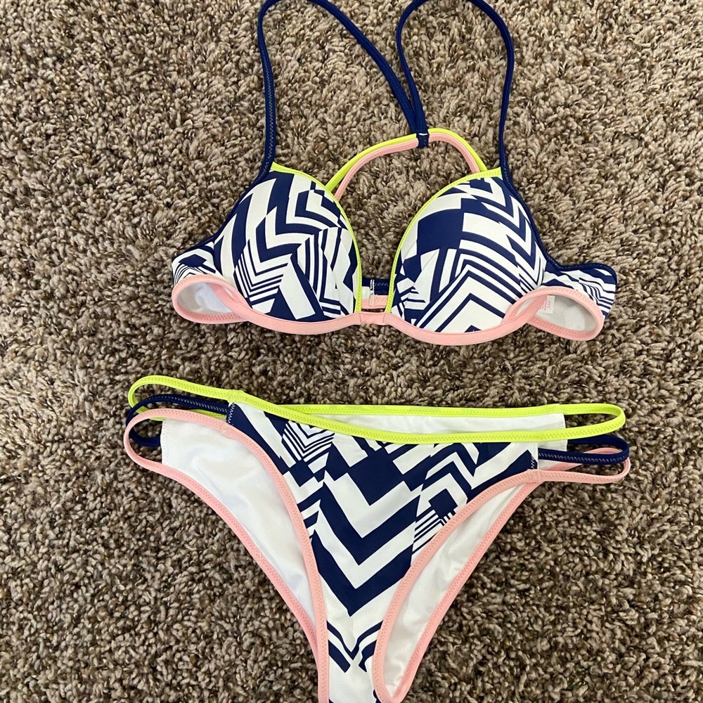 VS pink swimsuit